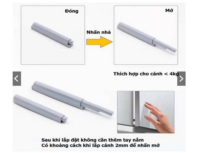 Cơ Chế Hoạt Động Của Nêm Nhấn Mở Tipon