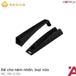 Đế Nêm Nhấn Mở Hafele 356.12.326 Màu Đen