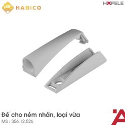 Đế Nêm Nhấn Mở Màu Xám Hafele 356.12.526