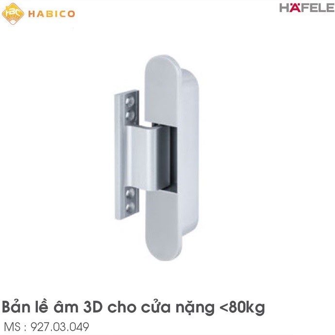 Bản lề âm 3D 80kg Hafele 927.03.049