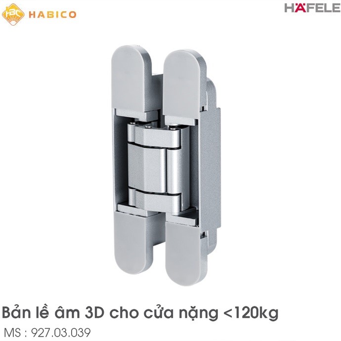 Bản lề âm cửa 120kg Hafele 927.03.039