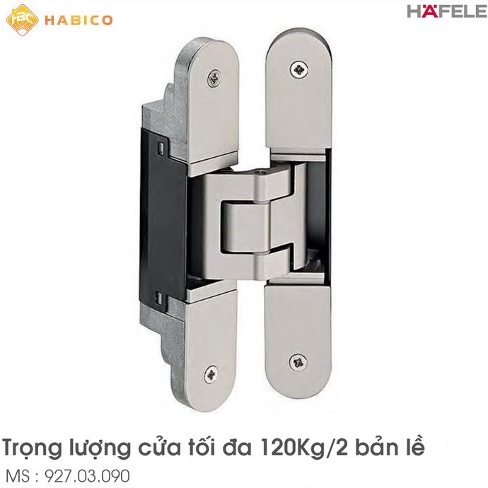 Bản lề âm cửa 120kg Hafele 927.03.090