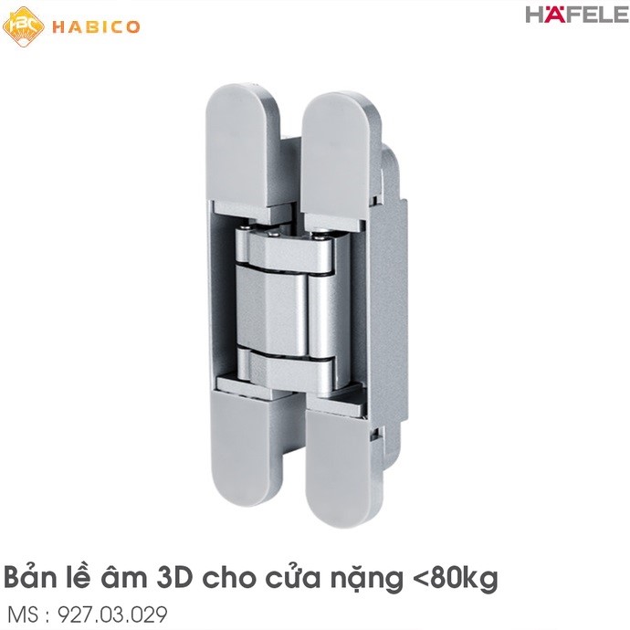 Bản lề âm cửa nặng 80kg Hafele 927.03.029