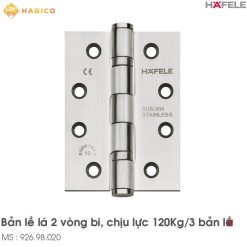 Bản Lề Lá 2 Vòng Bi 120Kg Hafele 926.98.020