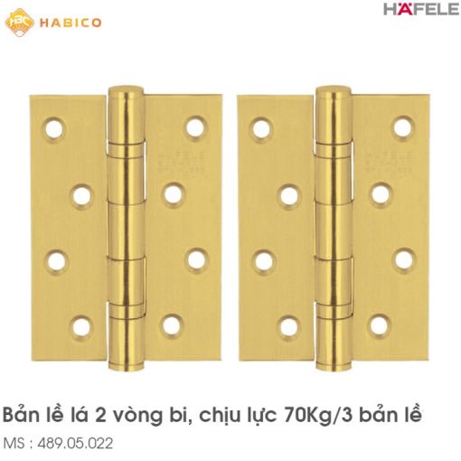 Bản Lề Lá 2 Vòng Bi 70Kg Hafele 489.05.022