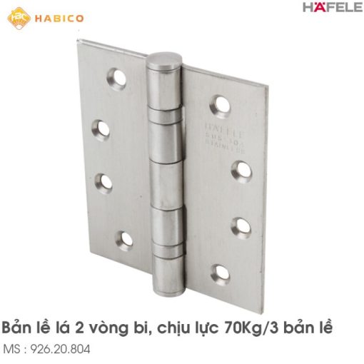 Bản Lề Lá 2 Vòng Bi 70Kg Hafele 926.20.804