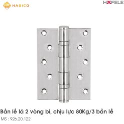 Bản Lề Lá 2 Vòng Bi 80Kg Hafele 926.20.122