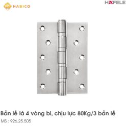 Bản Lề Lá 4 Vòng Bi 80Kg Hafele 926.25.505