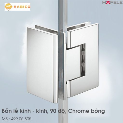 Bản Lề Phòng Tắm 90º Kính - Kính Hafele 499.05.805