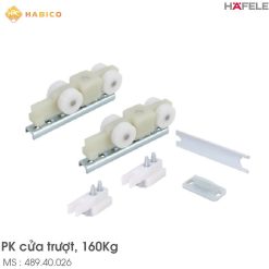 Bộ Phụ Kiện Cửa Trượt 160Kg Silent 160B Hafele 489.40.026