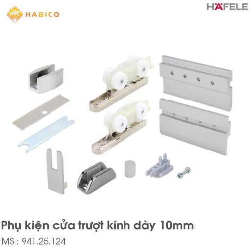 Bộ Phụ Kiện Cửa Trượt Kính Slido Classic 120N Hafele 941.25.124