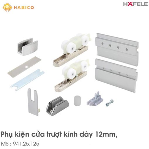 Bộ Phụ Kiện Cửa Trượt Kính Slido Classic 120N Hafele 941.25.125