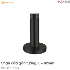 Chặn Cửa Gắn Tường Màu Đen Hafele 937.13.533