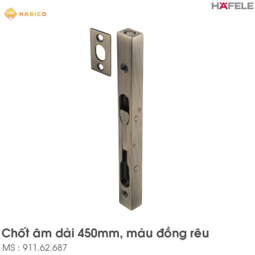 Chốt Âm 450mm Hafele 911.62.687