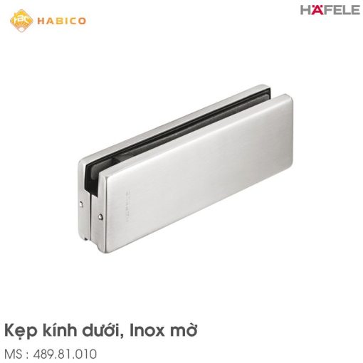 Kẹp Kính Dưới Inox Mờ Hafele 489.81.010