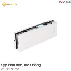 Kẹp Kính Trên Inox Bóng Hafele 981.00.657