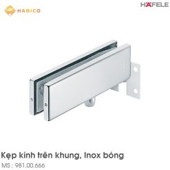 Kẹp Kính Trên Khung Gắn Tường Inox Bóng Hafele 981.00.666