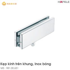 Kẹp Kính Trên Khung Inox Bóng Hafele 981.00.651