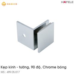 Kẹp Kính Tường Nhà Tắm 90º Hafele 499.05.817