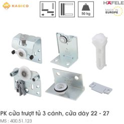 Phụ Kiện Cửa Trượt Tủ Slido Classic 50VFSR Hafele 400.51.123