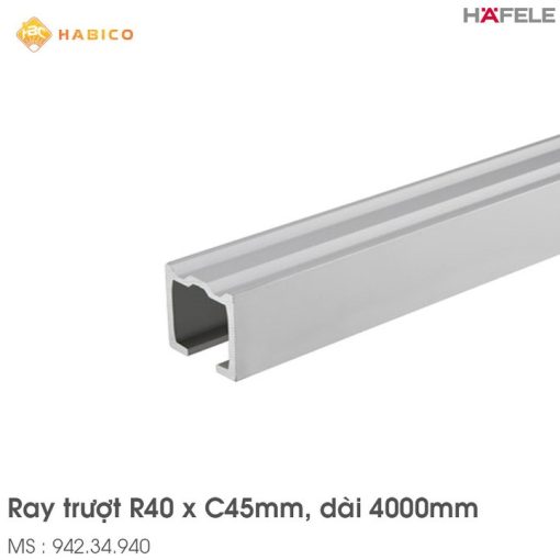 Ray Trượt Nhôm 4000mm Hafele 942.34.940