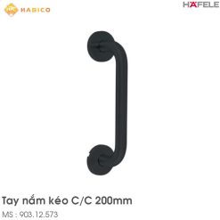 Tay Nắm Kéo Màu Đen CC 200mm Hafele 903.12.573