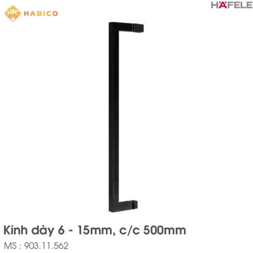 Tay Nắm Kéo Phòng Tắm Kính CC 500mm Hafele 903.11.562