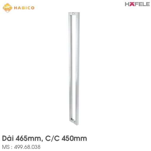 Tay Nắm Kéo Vuông L465mm Hafele 499.68.038