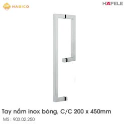 Tay Nắm Phòng Tắm Kính CC 200 x 450mm Hafele 903.02.250