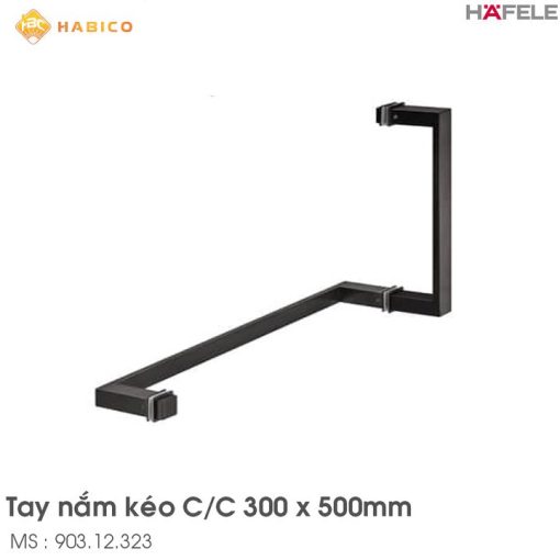 Tay Nắm Phòng Tắm Kính CC 300x500mm Hafele 903.12.323