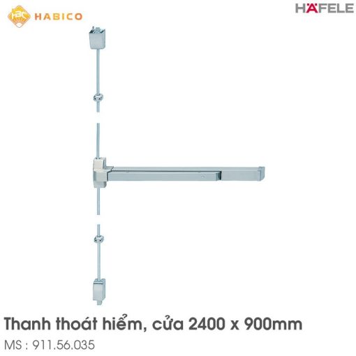 Thanh Thoát Hiểm Với Thanh Chốt Dọc Hafele 911.56.035