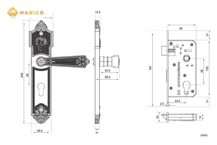 Thông số kỹ thuật Khóa tay nắm HC 5862_22