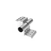 Bản lề 2D dài 2 cánh hệ xingfa Bạc TiTan