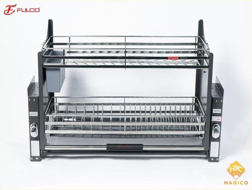 Giá bát đĩa tay nâng hạ inox 304 Fc08 05a