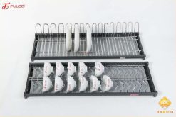 Giá bát đĩa tủ trên inox oval 304 fc36s