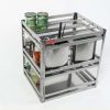 Giá đựng chai lọ dao thớt inox hộp Fc17
