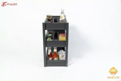 Giá đựng chai lọ dao thớt màu ghi phủ nano 5 lớp Fcb05