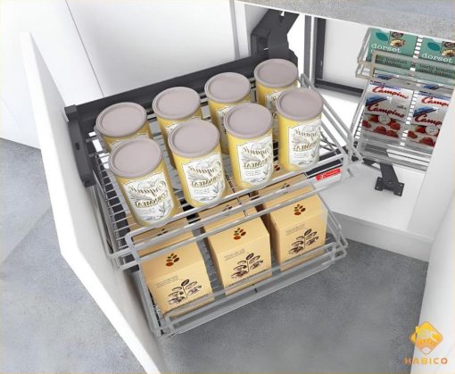 Tủ kho 2 tầng inox 304 nan vuông Fc0504c