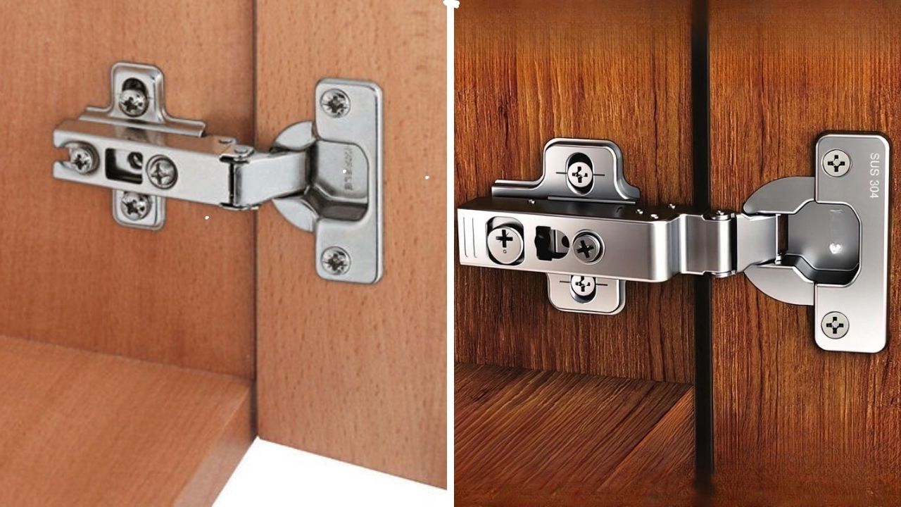 Bản lề giảm chấn tủ gỗ Bản lề giảm chấn tủ gỗ