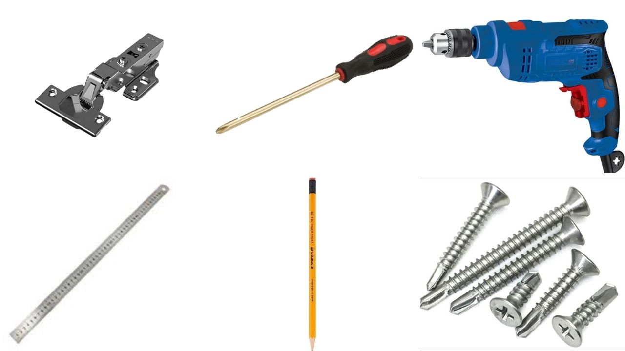 Các Dụng Cụ Cần Thiết Để Lắp Bản Lề Các Dụng Cụ Cần Thiết Để Lắp Bản Lề