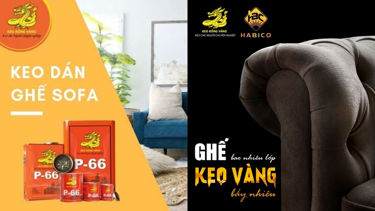 Keo Rồng Vàng dán ghế sofa Keo Rồng Vàng dán ghế sofa