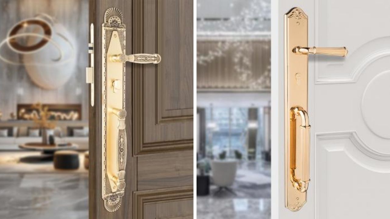 Khóa cửa tay gạt Vickini đồng thau
