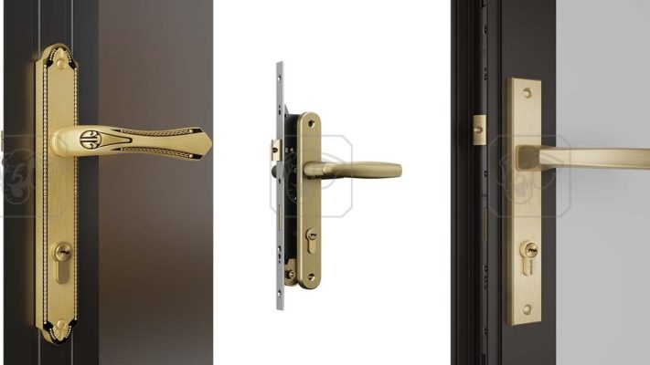 Khóa tay nắm đa điểm cửa đi HCX Huy Hoàng