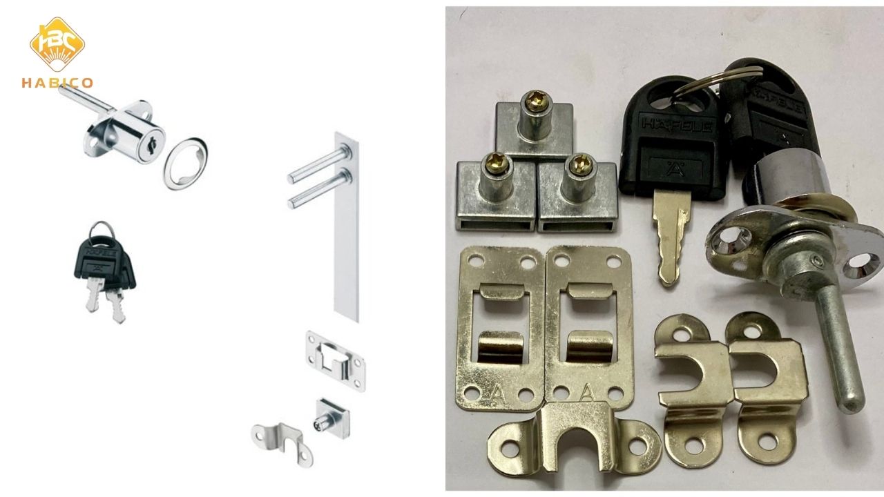 Khóa tủ 3 ngăn Hafele Khóa tủ 3 ngăn Hafele