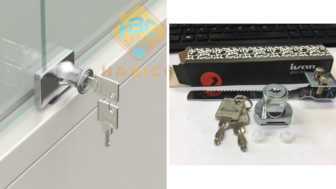 Khóa tủ kính Ivan Khóa tủ kính Ivan