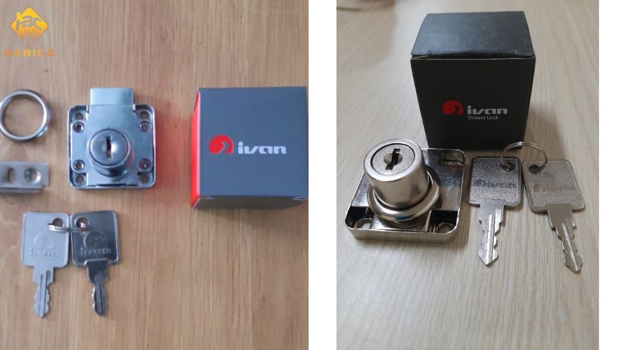 Khóa tủ vuông Ivan Khóa tủ vuông Ivan