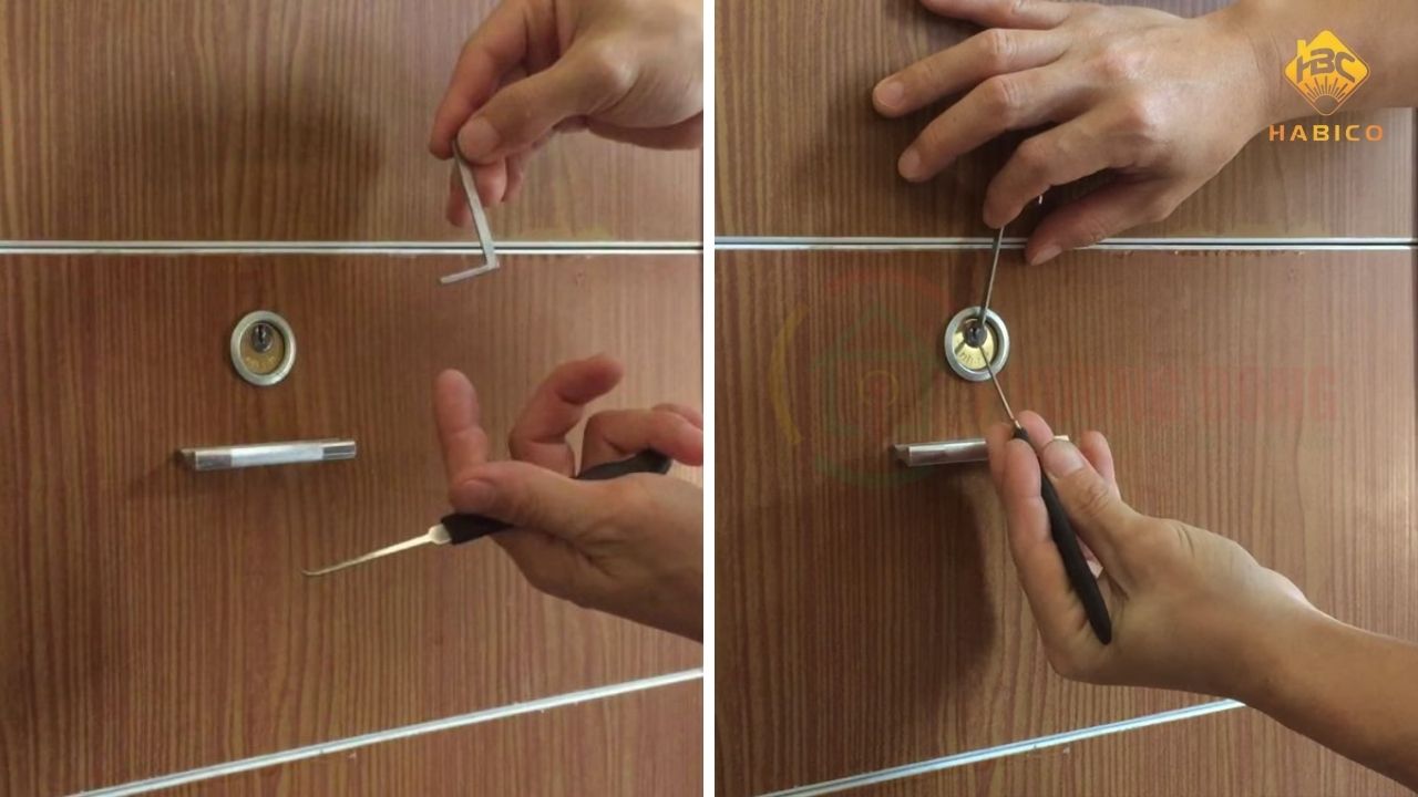 Mở khóa tủ locker khi chìa bị gãy trong ổ Mở khóa tủ locker khi chìa bị gãy trong ổ