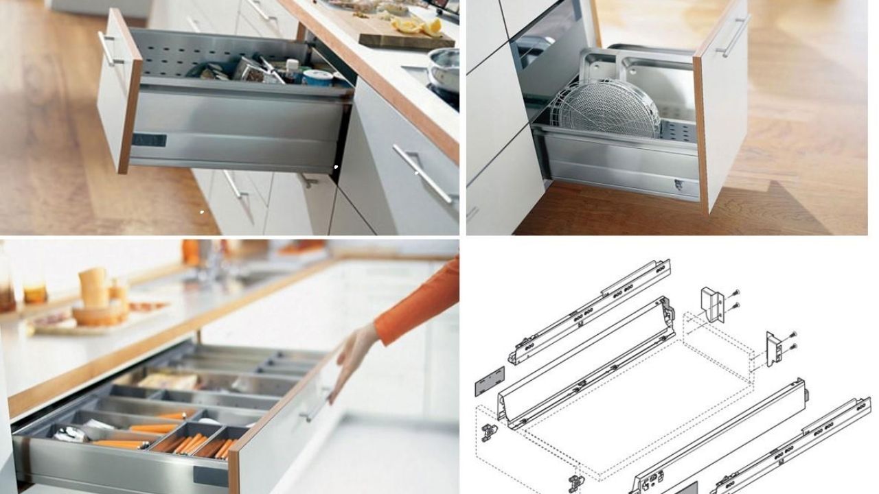 Ray Trượt Ngăn Kéo Tủ Bếp
