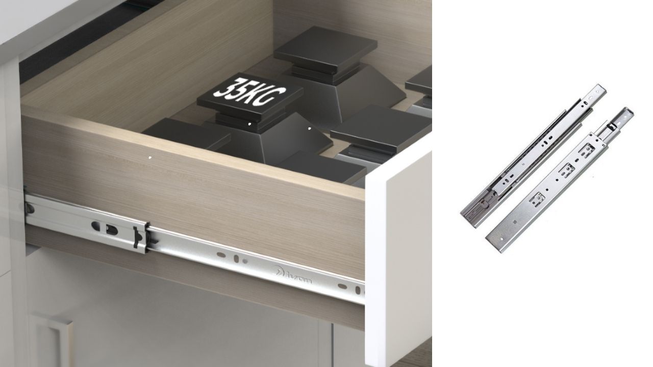 Ray bi 3 tầng giảm chấn Ray bi 3 tầng giảm chấn