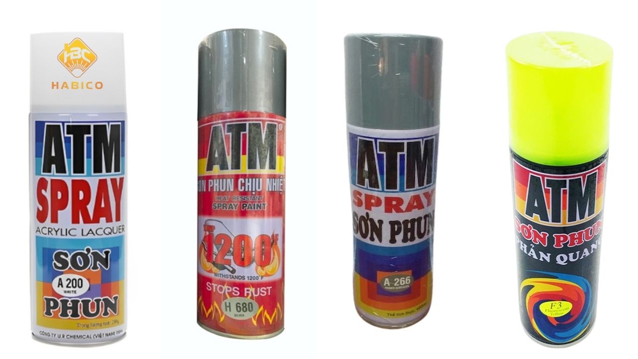 Các mã sơn xịt ATM phổ biến Các mã sơn xịt ATM phổ biến